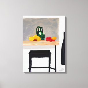 Toile Table et outil d'abstraction moderne avec une vie