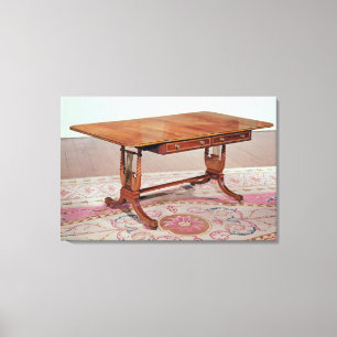 Toile Table sofa avec pieds de harpe par Thomas