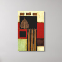 Tableau à panneaux multicolores avec feuille Brown