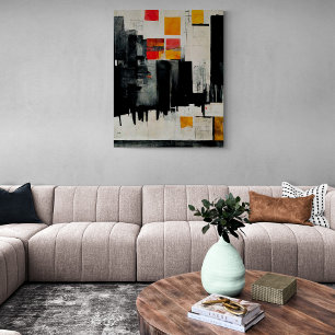 Toile Tableau Abstrait "The Battle Harbour". Prin de toi