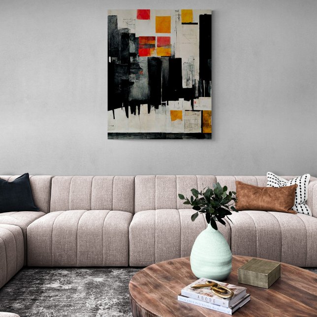 Toile Tableau Abstrait "The Battle Harbour". Prin de toi (Créateur téléchargé)