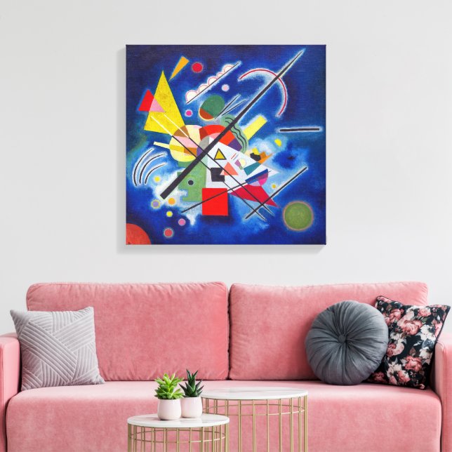 Toile Tableau bleu | Wassily Kandinsky | (Insitu(Salon))