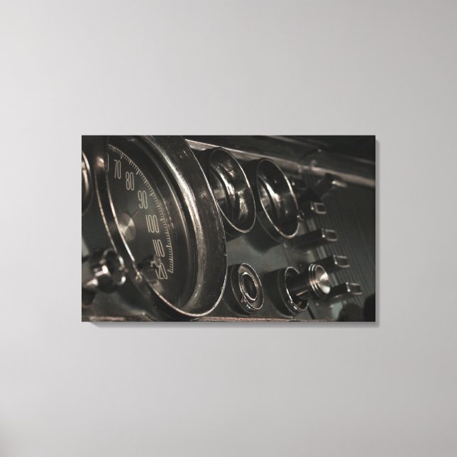 Toile Tableau de bord Chrysler New Yorker 1964 Imprimer (Recto)