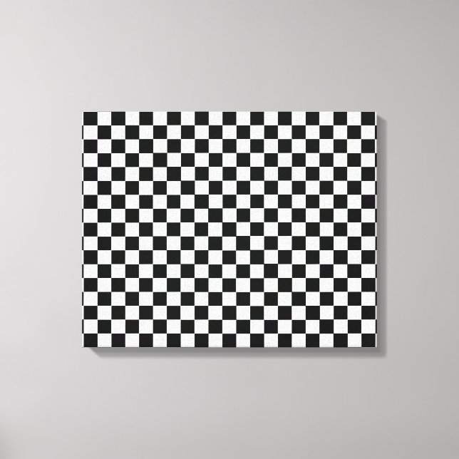 Toile Tableau de bord classique noir et blanc par STaylo (Recto)