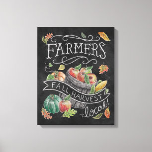 Toile Tableau de bord de la récolte d'automne de l'agric