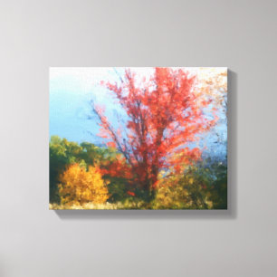 Toile Tableau de la nature du feuillage d'automne