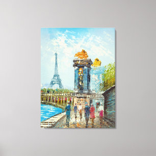 Toile Tableau De La Tour Eiffel Paris