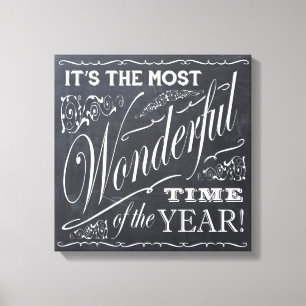 Toile tableau de Noël de vacances