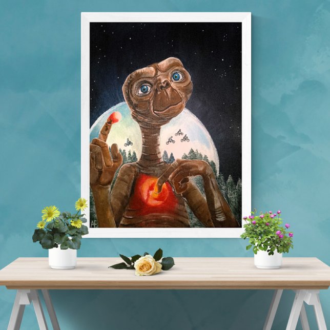 Toile Tableau de portrait Alien par Alfred Fox (Not Actual Size)