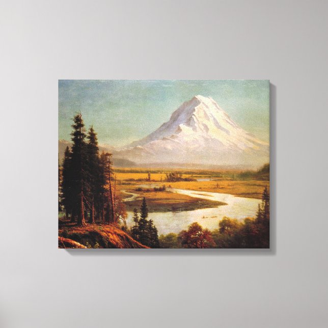 Toile Tableau du Mont Rainier par Albert Bierstadt (Recto)