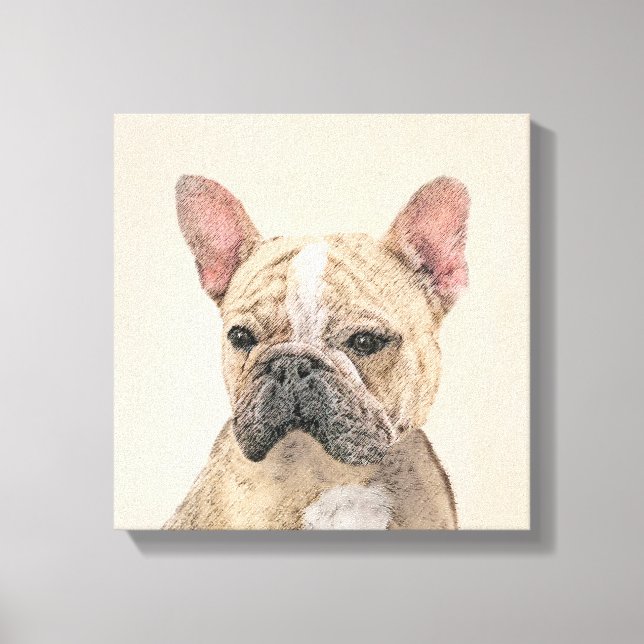 Toile Tableau Français Bulldog (Sable) - Joli Original D (Recto)