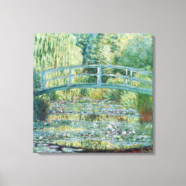 Toile Tableau Jardin Monet du Pont Japonais (Recto)