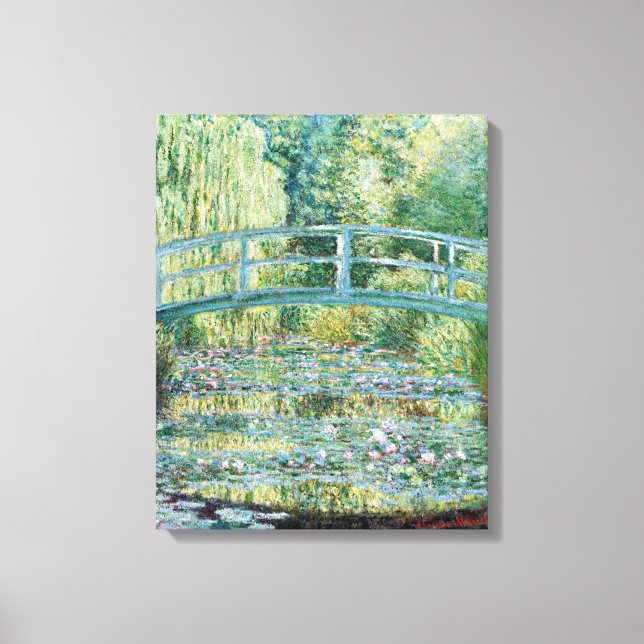 Toile Tableau Jardin Monet du Pont Japonais (Recto)
