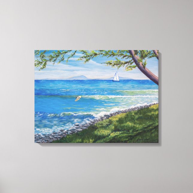 Toile Tableau marin de Crescent Head Beach (Recto)