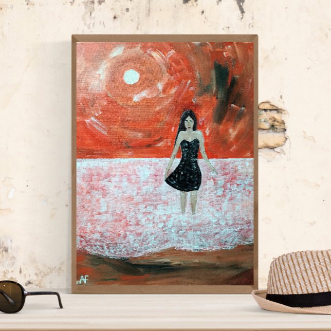 Toile Tableau Oriental Sunset par Alfred Fox (Not Actual Size)