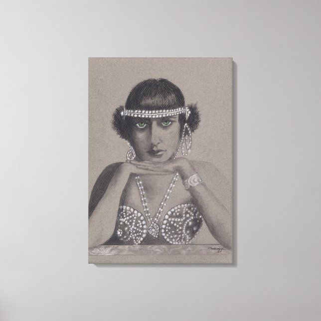 Toile Tableau original de Silent Film Star (Recto)