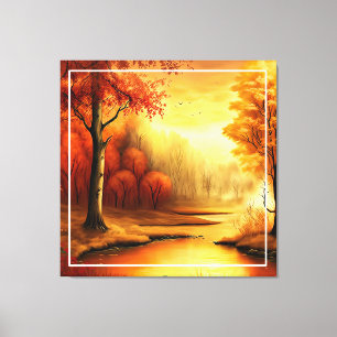 Toile Tableau Paysage Automne-68754