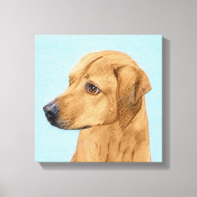 Toile Tableau Rhodesian Ridgeback - Art Chien original (Recto)
