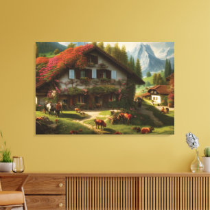 Toile Tableaux agricoles suisses