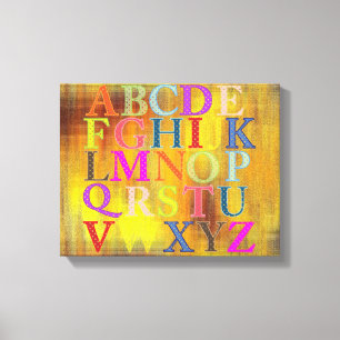 Toile Tableaux Alphabet