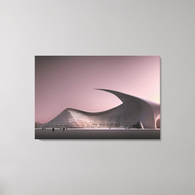 Toile Tableaux d'architecture futuriste (Recto)
