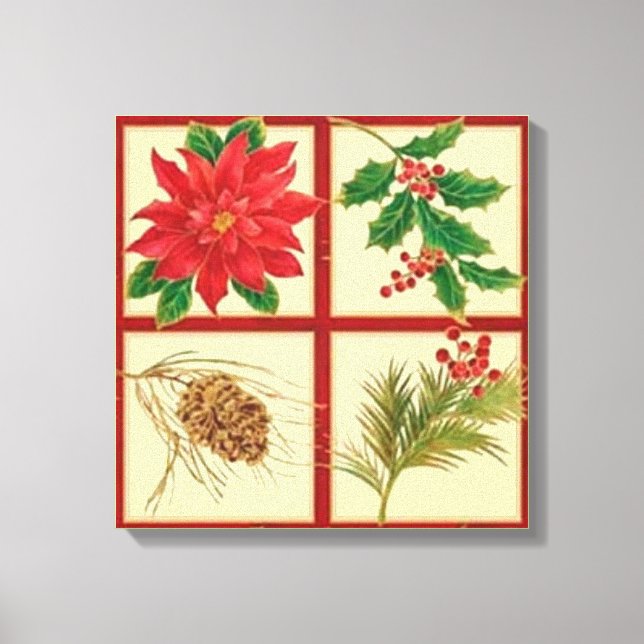 Toile Tableaux de la fenêtre de Noël (Recto)