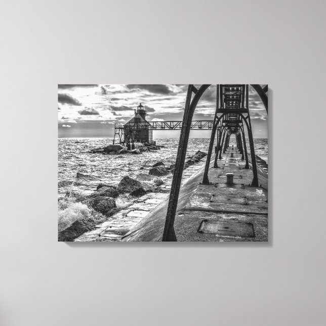 Toile Tableaux du phare de Sturgeon Bay (Recto)