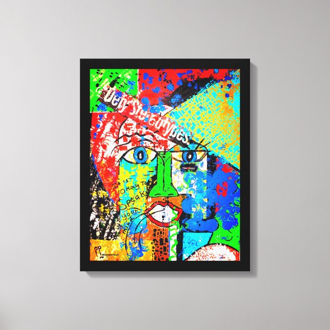 Toile Tableaux étirés Abstraits contre les stéréotypes (Recto)