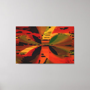 Toile Tableaux étirés "Coucher de soleil tropical"