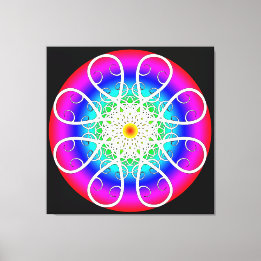 Toile Tableaux étirés Fleurs Abstraites