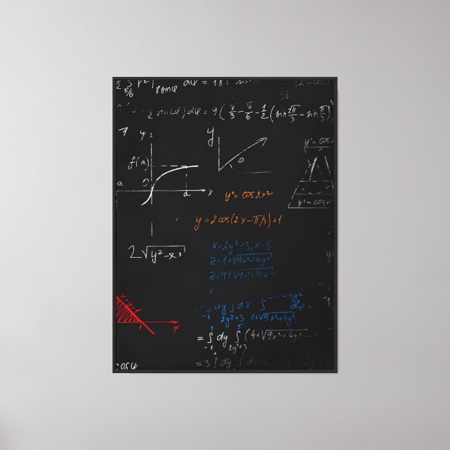 Toile Tableaux mathématiques (Recto)
