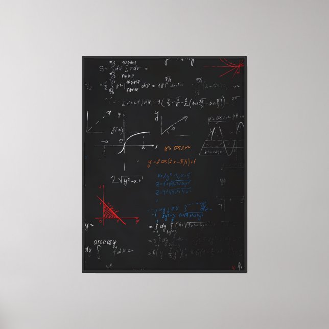 Toile Tableaux mathématiques (Recto)