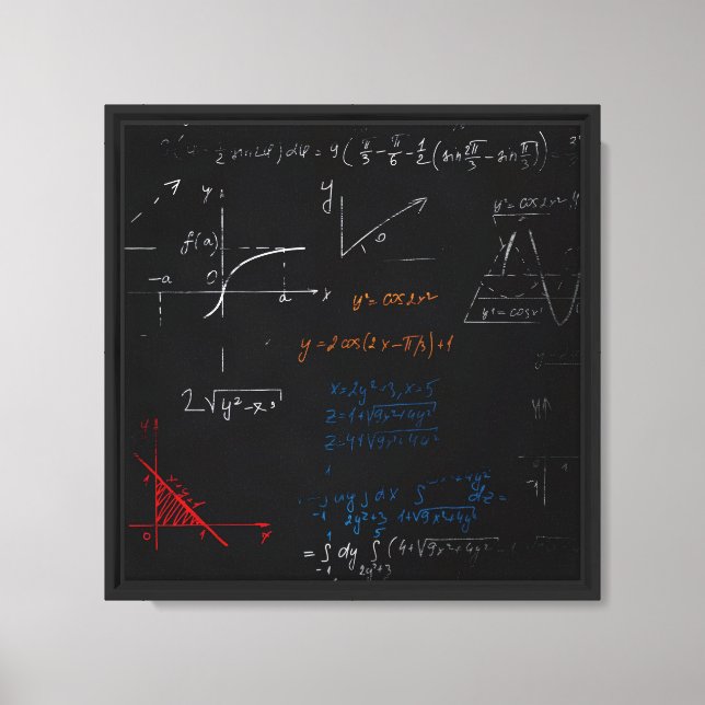 Toile Tableaux mathématiques (Recto)
