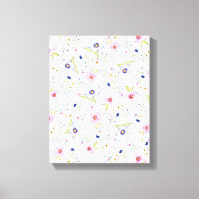 Toile Tableaux Motif Fleurs (Recto)