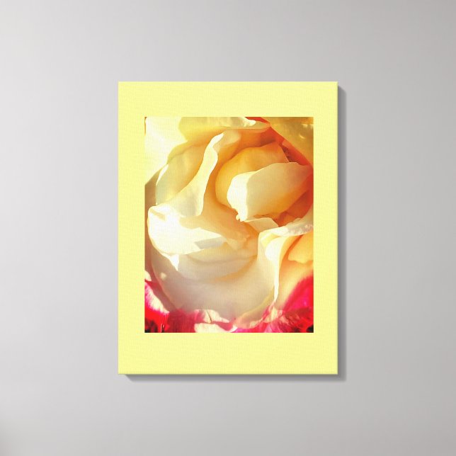 Toile Tableaux Roses confortables (Recto)