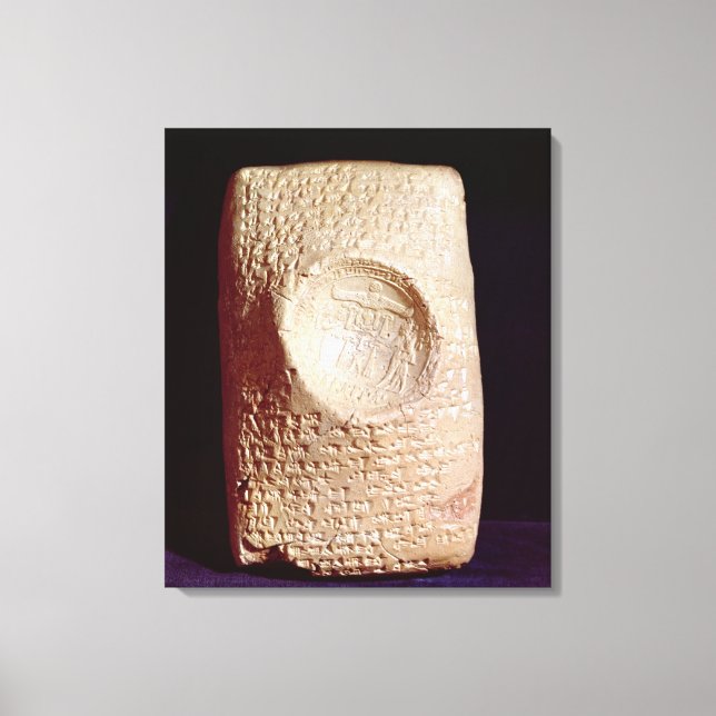 Toile Tablet avec inscription cunéiforme (Recto)
