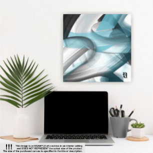 Toile Tablette d'art Abstraite de 32 x 32 pouces Tendanc