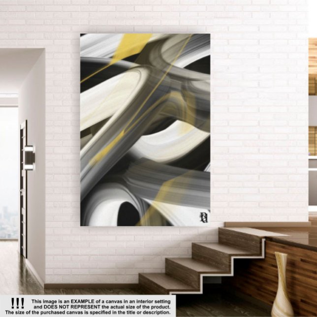 Toile Tablette d'art Abstraite de 32 x 42 po Tendance Bl (Créateur téléchargé)