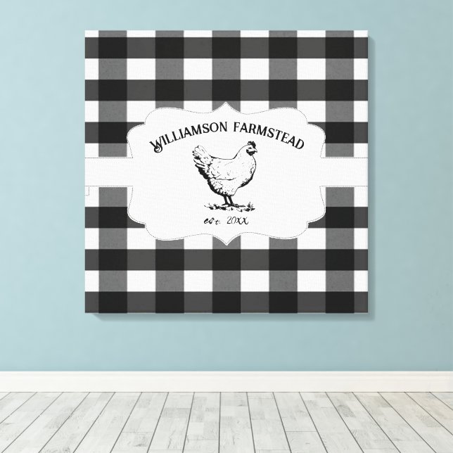Toile Tablette de poulet de la ferme à Buffalo noir (Insitu (Plancher de Bois))