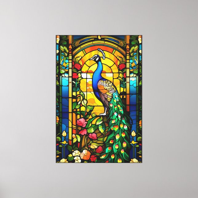 Toile Tablette Peacock étirée (Recto)
