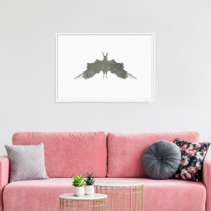 Toile Taches d'encre classiques – Série Charbon de bois