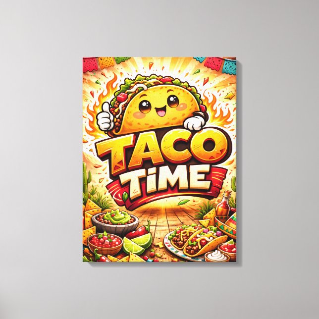 Toile Taco Time - Fiesta Fiasco - Foodie Fiends (Recto)
