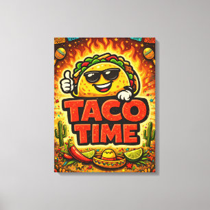 Toile Taco Time - Fiesta Fiasco - Les Enragés de la Bouf