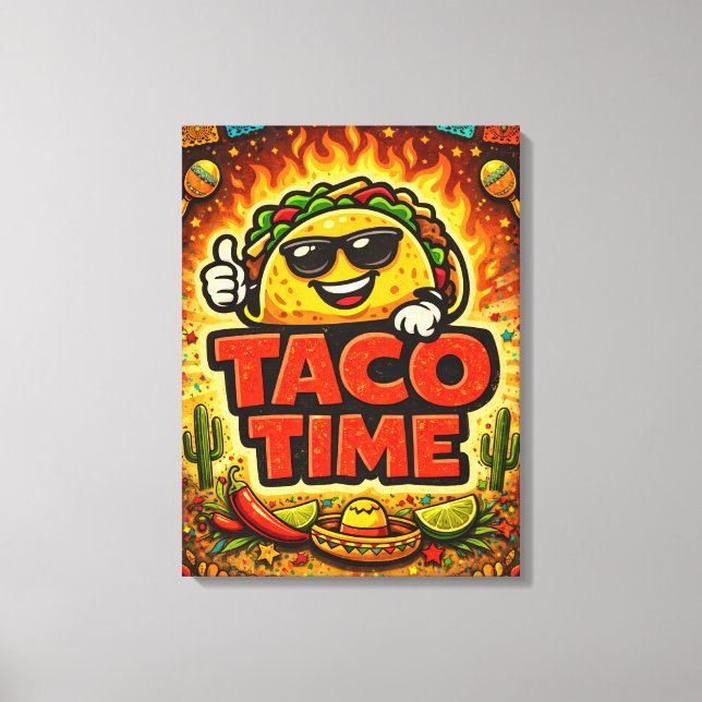 Toile Taco Time - Fiesta Fiasco - Les Enragés de la Bouf (Recto)