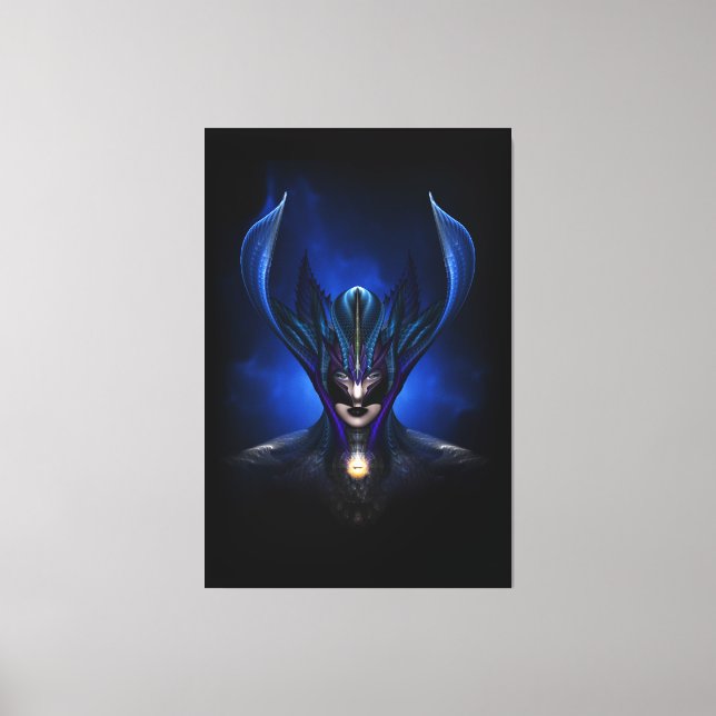 Toile Taidushan Sai Shadow Blue RB Black Canvas Imprimer (Recto)