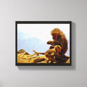 Toile Taif Baboons