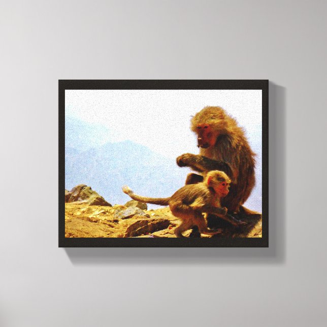 Toile Taif Baboons (Recto)