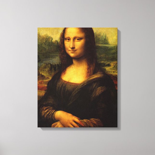 Toile Taille réelle Leonardo da Vinci Mona Lisa Imprimer (Recto)