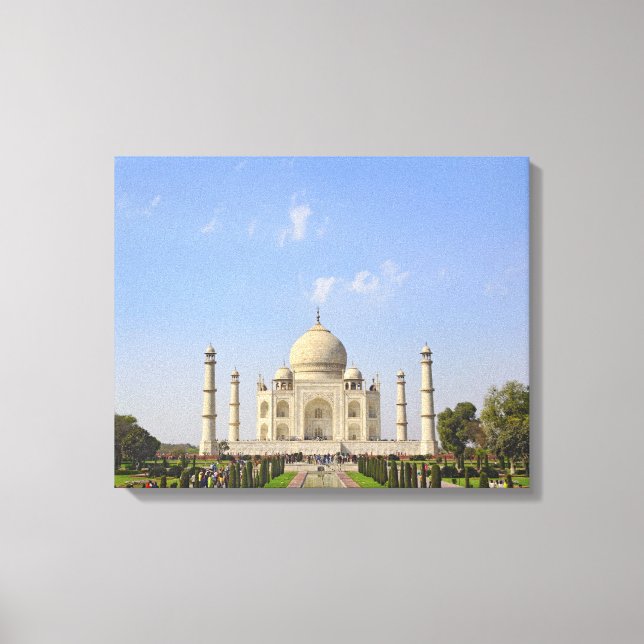 Toile Taj Mahal, un mausolée situé à Agra, en Inde, (Recto)