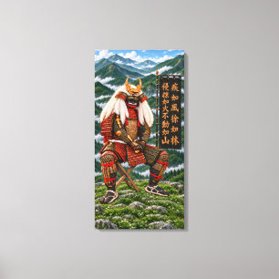 Toile Takeda Shingen Deep Green Mountains 16x32 1,25po